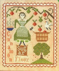 CARRIAGE HOUSE SAMPLINGS "Apple Dumplings" Counted Cross Stitch Pattern, Trudy's Kitchen Series #2, Nashville Market 2023, Pattern Only