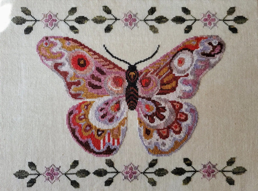 THE ARTSY HOUSEWIFE "A Study in Pink" Counted Cross Stitch Pattern, Chart, Pattern Only