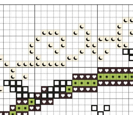 Heartsong Stitchery "In The Graveyard"  Counted Cross Stitch Pattern  PDF/DIGITAL Download  Chart  Pattern Only