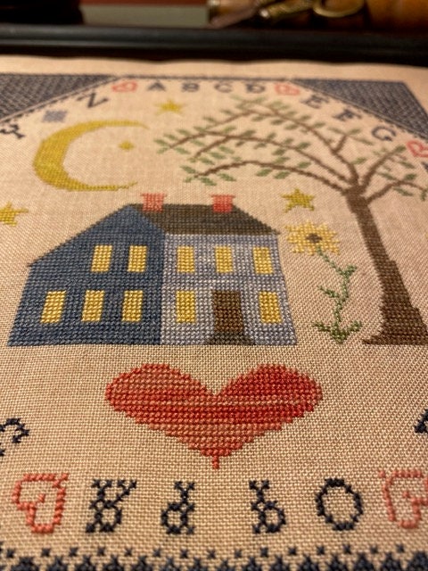 Heartsong Stitchery "Moon Shine"  Counted Cross Stitch Pattern  PDF/DIGITAL Download  Chart  Pattern Only