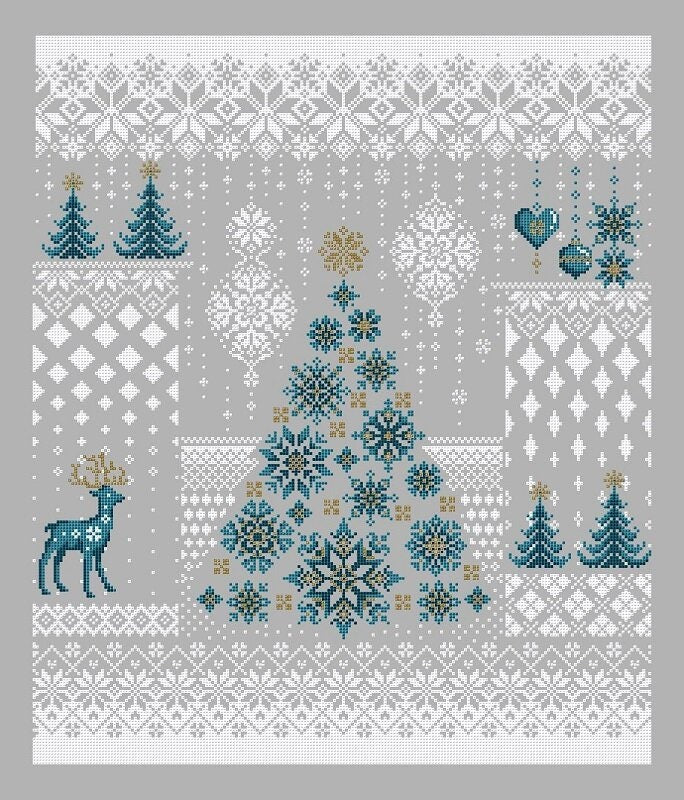 SHANNON CHRISTINE DESIGNS "Winter Snowfall" Counted Cross Stitch Pattern, Chart, Christmas, Pattern Only
