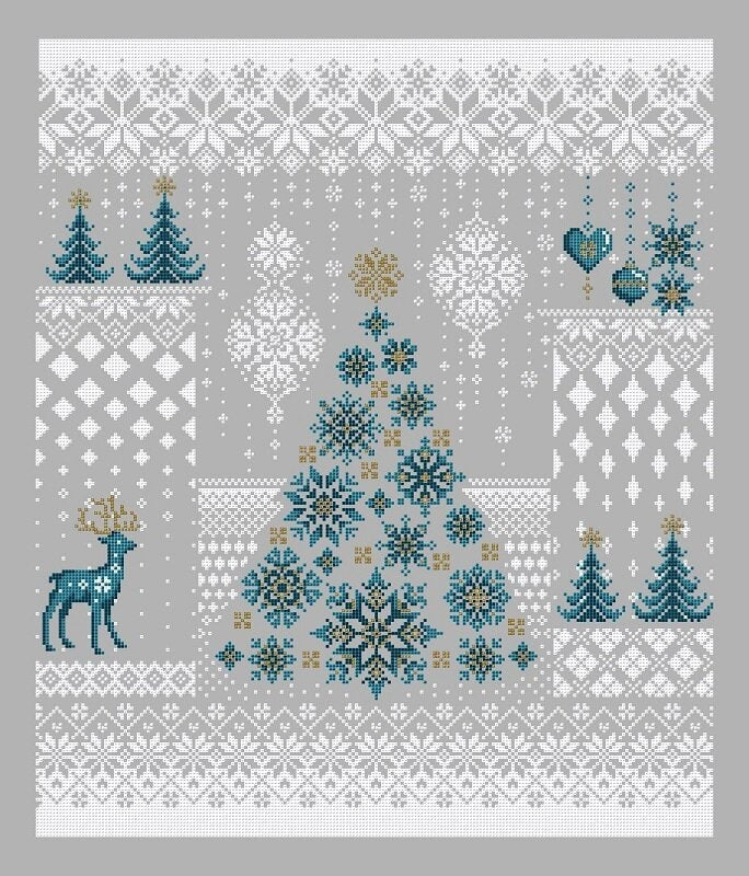 SHANNON CHRISTINE DESIGNS "Winter Snowfall" Counted Cross Stitch Pattern, Chart, Christmas, Pattern Only