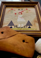 QUAINT ROSE NEEDLEARTS "A.J. 1851" Counted Cross Stitch Pattern, Sampler, Chart, Easter, Pattern Only