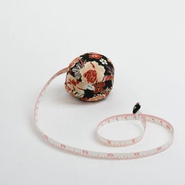 HIRO Co., Ltd. ~ Macaron Fabric Tape Measure, Diameter-2 1/2", Retracts with Press of a Button, The Coolest Tape Measure Ever, Made in Japan