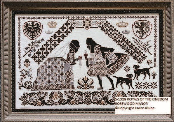 ROSEWOOD MANOR "Royals of the Kingdom" Counted Cross Stitch Pattern, Nashville Market 2023, Sampler, Pattern Only