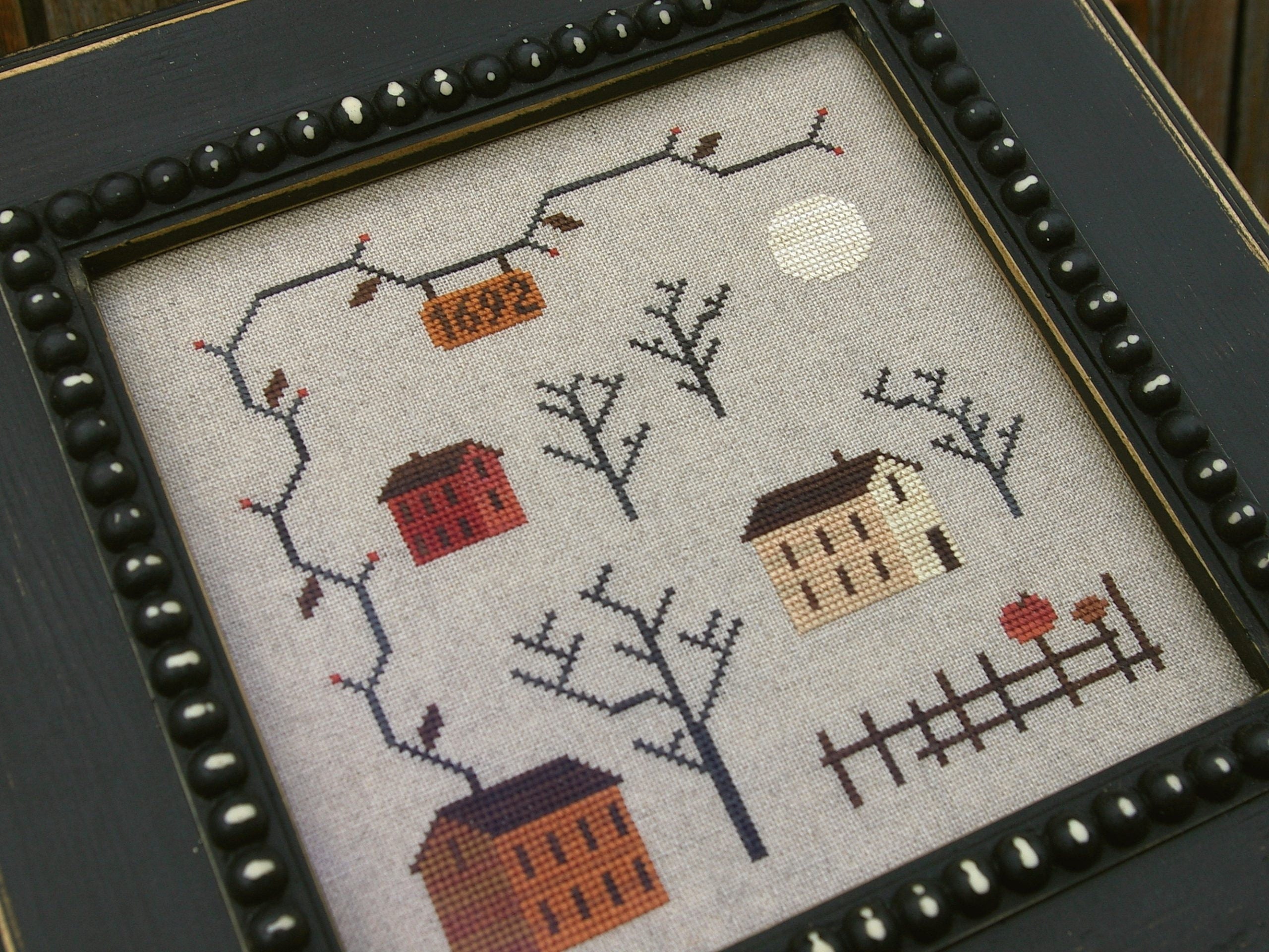 PDF INSTANT DOWNLOAD  Blue Bird Needleworks  "Salem"  Counted Cross Stitch Pattern  Pattern Only
