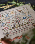 PDF INSTANT DOWNLOAD  Blue Bird Needleworks  "Garden Sampler"  Counted Cross Stitch Pattern  Primitive  Pattern Only