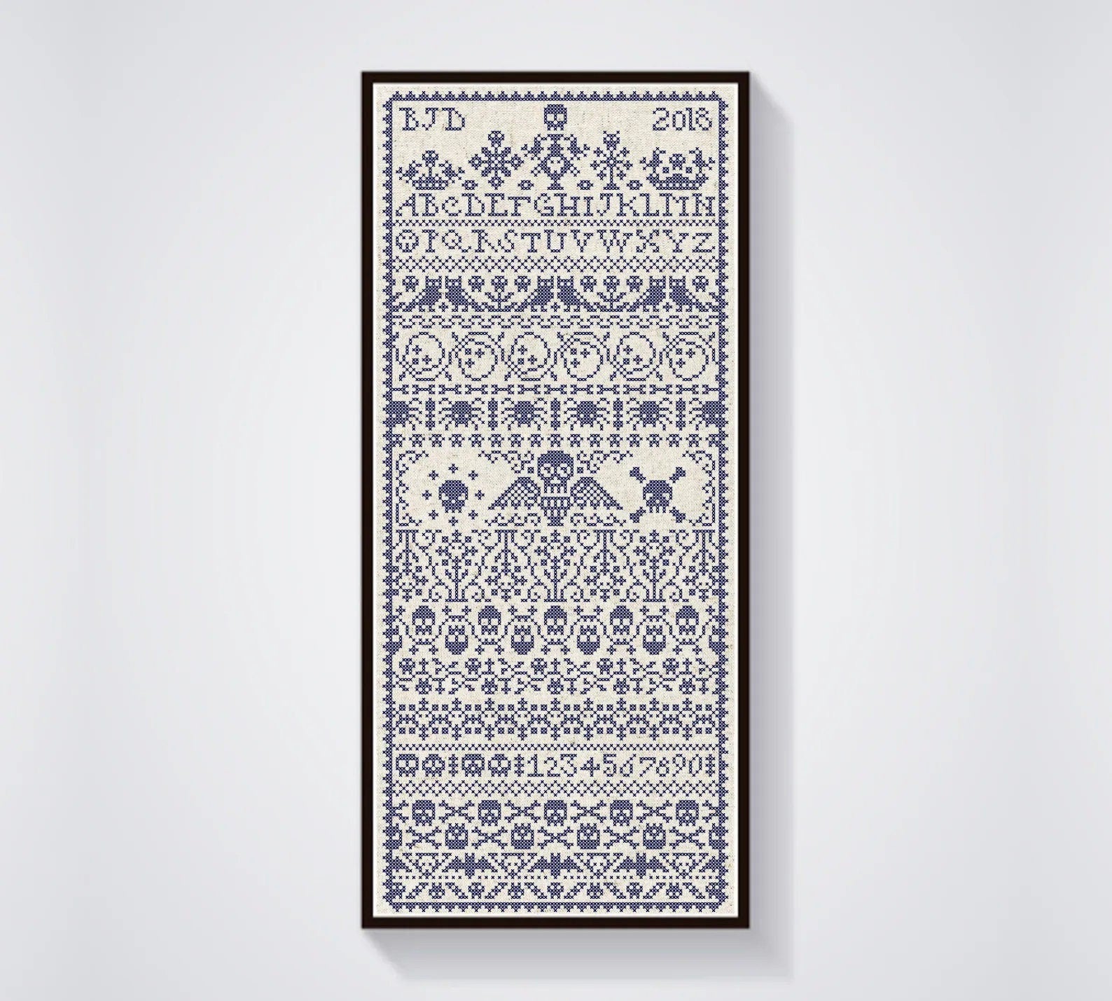 PDF INSTANT DOWNLOAD  Quiltify Design  "All Souls Band"  Counted Cross Stitch Pattern  Pattern Only