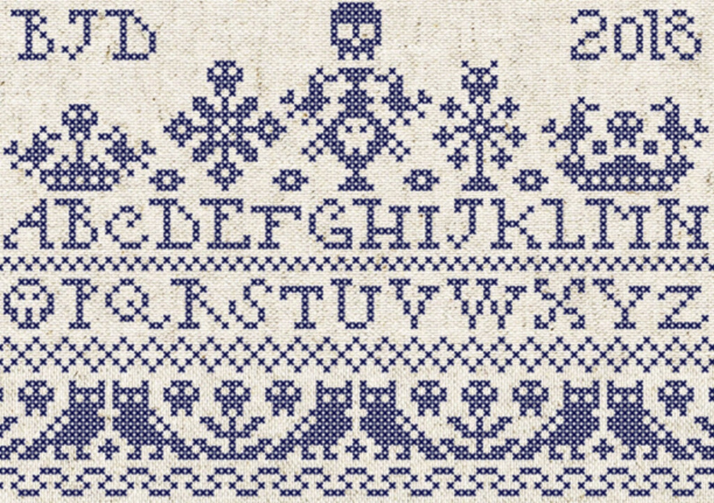 PDF INSTANT DOWNLOAD  Quiltify Design  "All Souls Band"  Counted Cross Stitch Pattern  Pattern Only