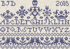 PDF INSTANT DOWNLOAD  Quiltify Design  "All Souls Band"  Counted Cross Stitch Pattern  Pattern Only