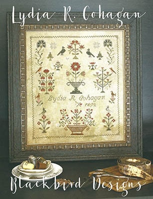 BLACKBIRD DESIGNS "Lydia R. Cohagan" Counted Cross Stitch Pattern, Sampler, Pattern Only