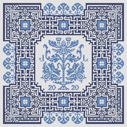 LONG DOG SAMPLERS "Jouissance"  Counted Cross Stitch Pattern  Sampler, 2023 Nashville Market Release, Pattern Only