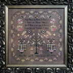 FOX AND RABBIT "Maria Bull 1834" Counted Cross Stitch Pattern, Reproduction Sampler, Chart, Pattern Only