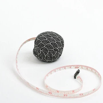HIRO Co., Ltd. ~ Macaron Fabric Tape Measure, Diameter-2 1/2", Retracts with Press of a Button, The Coolest Tape Measure Ever, Made in Japan