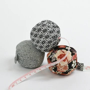HIRO Co., Ltd. ~ Macaron Fabric Tape Measure, Diameter-2 1/2", Retracts with Press of a Button, The Coolest Tape Measure Ever, Made in Japan