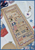 CROCETTE A GOGO "Independence Day"  Counted Cross Stitch Pattern  Chart  American Flag  Liberty  Americana  Pattern Only