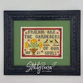 STITCHY PROSE "Soul Gardeners" Counted Cross Pattern, Garden Flowers, Friends are the gardeners of our souls, Pattern Only