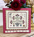 FOX AND RABBIT "In My Garden" Counted Cross Stitch Pattern, Reproduction Sampler 1792, Chart, Pattern Only