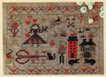 NIKYSCREATIONS PRIMITIVES "Embroidery Halloween" Counted Cross Stitch, Chart, Pattern Only