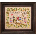 Hands Across The Sea Samplers "Alice Park" Counted Cross Stitch Pattern, Reproduction Sampler, Chart, Printed Booklet