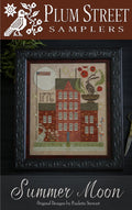 PLUM STREET SAMPLERS "Summer Moon" • Counted Cross Stitch Pattern • Americana, American Flag, Chart, Pattern Only