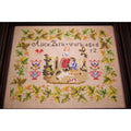 Hands Across The Sea Samplers "Alice Park" Counted Cross Stitch Pattern, Reproduction Sampler, Chart, Printed Booklet
