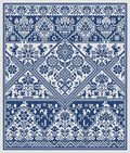LONG DOG SAMPLERS "The Lady Garden"  Counted Cross Stitch Pattern  Quaker Sampler, Chart, Pattern Only