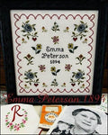 THE SCARLETT HOUSE "Emma Peterson 1894" Counted Cross Stitch Pattern, Sampler, Pattern Only