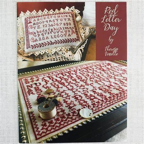 RED LETTER DAY By Theresa Venette ~ Shakespeare's Peddler ~ Counted Cross Stitch Pattern, Chart, Pattern Only