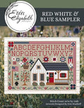 ERIN ELIZABETH DESIGNS "Red White & Blue Sampler" Counted Cross Stitch Pattern by Erin Elizabeth, Chart, Pattern Only