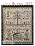 NEEDLEWORK PRESS "Jane Bowen 1837" A Sampler, Counted Cross Stitch Pattern, NeedleWorkPress, Pattern Only