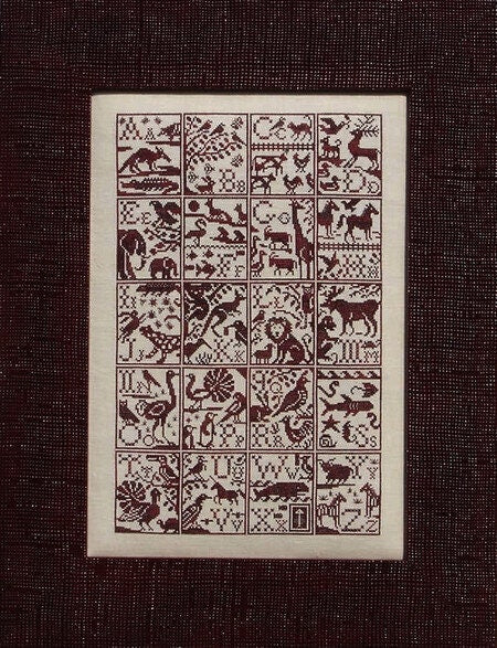 BLUE RIBBON DESIGNS "Alphabet Zoo"  Counted Cross Stitch Pattern, Chart, Pattern Only