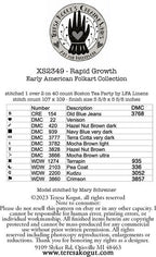 TERESA KOGUT Creative Whims "Rapid Growth"  Counted Cross Stitch Pattern  Early American Folk Art Collection, XS2349, Pattern Only