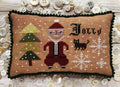 Lucy Beam Love In Stitches "SANTA JOLLY" Counted Cross Stitch Pattern, Christmas, Holidays, Winter, Chart, Pattern Only
