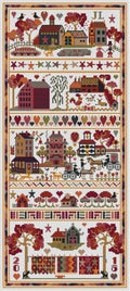 LONG DOG SAMPLERS "Quiltz"  Counted Cross Stitch Pattern  Sampler, Chart, Pattern Only