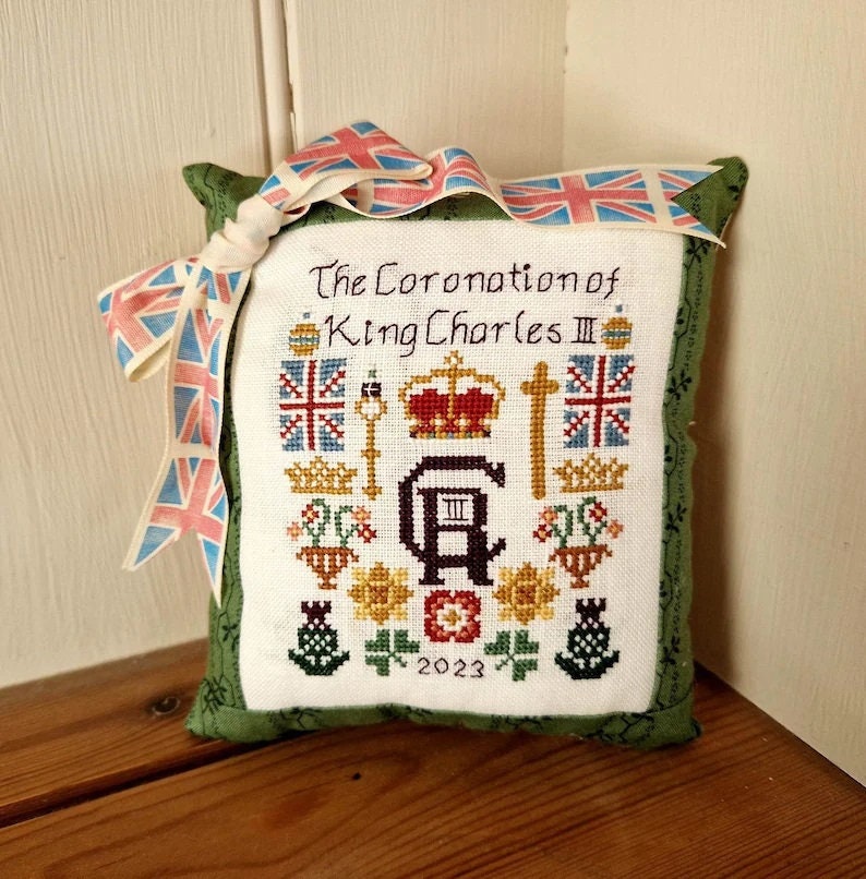 Cosford Rise Stitchery "The Coronation of King Charles III"  PDF/Digital Counted Cross Stitch Pattern  Charts  Patterns Only