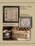 Teresa Kogut Creative Whims "Thoughts & Dreams" Counted Cross Stitch Pattern, Chart, 3 Different Designs, Flowers, Birds, Pattern Only