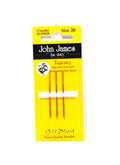 JOHN JAMES Size 20 Gold Plated Tapestry Needles, 3 per Pack, Cross Stitch