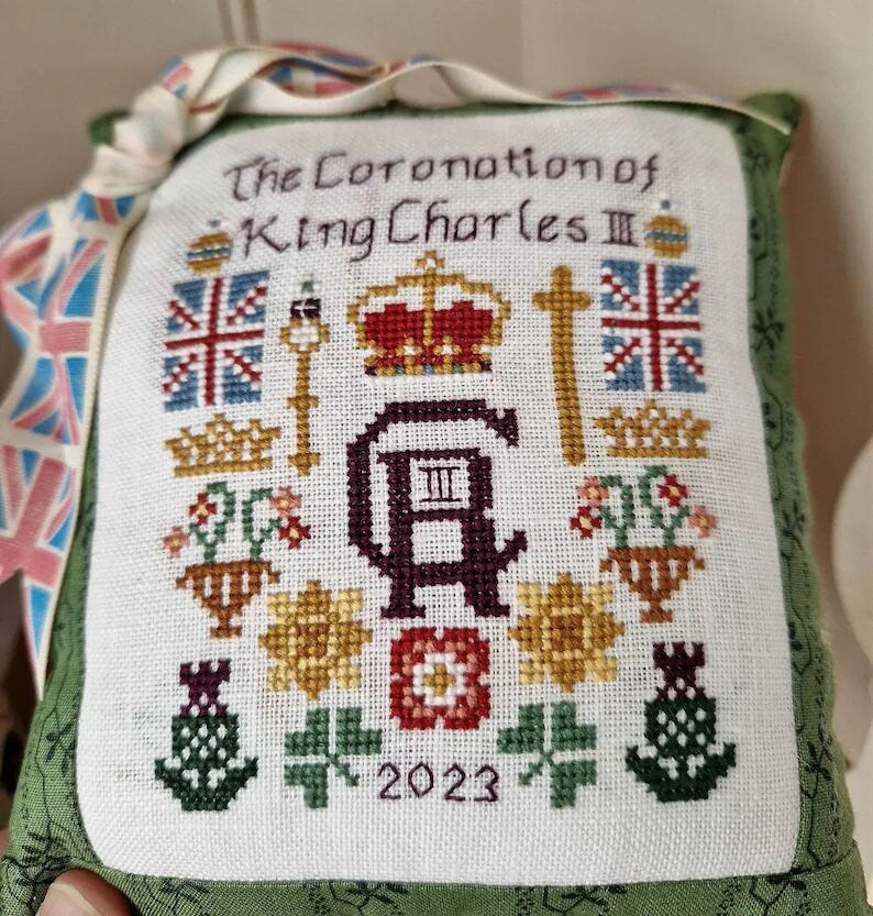 Cosford Rise Stitchery "The Coronation of King Charles III"  PDF/Digital Counted Cross Stitch Pattern  Charts  Patterns Only