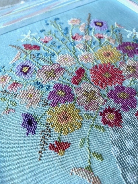 Heartsong Stitchery "Summer Bouquet"  Counted Cross Stitch Pattern  PDF/DIGITAL Download  Chart  Pattern Only