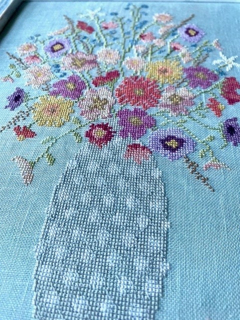 Heartsong Stitchery "Summer Bouquet"  Counted Cross Stitch Pattern  PDF/DIGITAL Download  Chart  Pattern Only