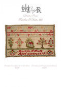 GIGI R Designs "Martha S Scott, 1876", Counted Cross Stitch Pattern, Nashville 2018 Release, GigiR, Sampler, Pattern Only