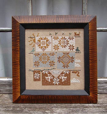 CARRIAGE HOUSE SAMPLINGS "Quaker Quilts" Counted Cross Stitch Pattern, Sampler, Primitive, Pattern Only