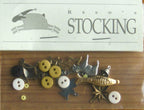 SHEPHERD'S BUSH PRINTWORKS "Reed's Stocking" Cross Stitch Pattern and Charm Pack Included, Christmas, Santa, Sampler, Pattern Only
