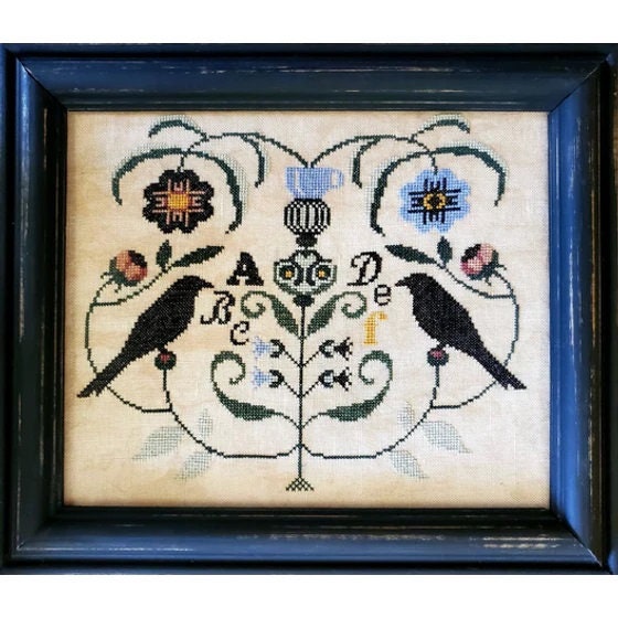 THE ARTSY HOUSEWIFE "Midnight Garden" Counted Cross Stitch Pattern, Chart, Pattern Only