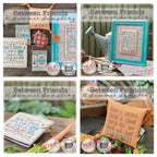 HANDS ON DESIGN "Between Friends - A Summer Sampling"  Cross Stitch Patterns  8 Projects  Summer House Stitch Workes  Book