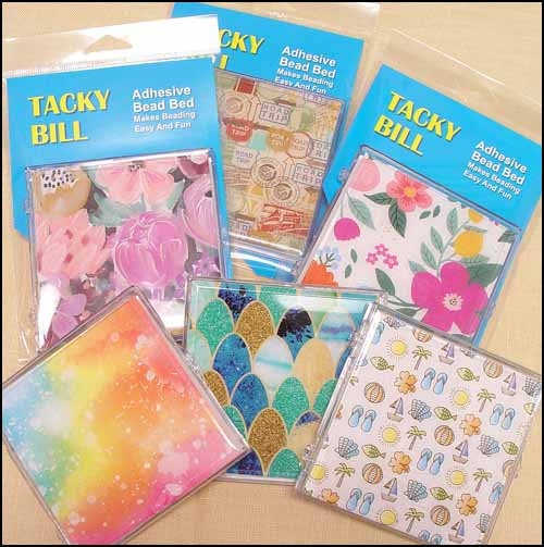 Yarn Tree "TACKY BILL" Beading Tray ~ Adhesive Bead Bed Accessory, Beading Accessory, Never Worry About Spilling Your Beads Again!