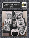 TWIN PEAK PRIMITIVES "Gothic Halloween 2023" Counted Cross Stitch Pattern, 9 Patterns, Autumn, Fall, Halloween, Booklet, Pattern Only