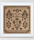 MODERN FOLK Embroidery "Heika Harms Hazelhoff 1856" Counted Cross Stitch Pattern, A Dutch Wedding Sampler, Chart, Pattern Only