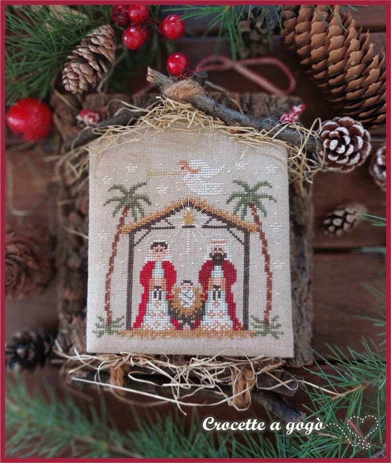 Crocette A Gogo  "Nativity Collection - 1"  Counted Cross Stitch Pattern  Christmas, Winter, Design by Dorigo Michela, Pattern Only